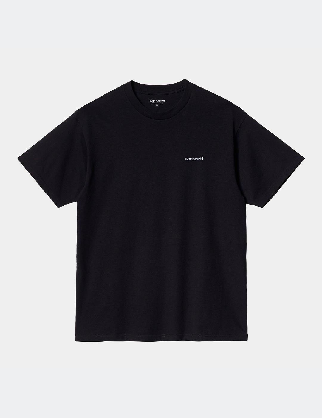 Camiseta CARHARTT WIP SCRIPT EMBROIDERY - Black / White