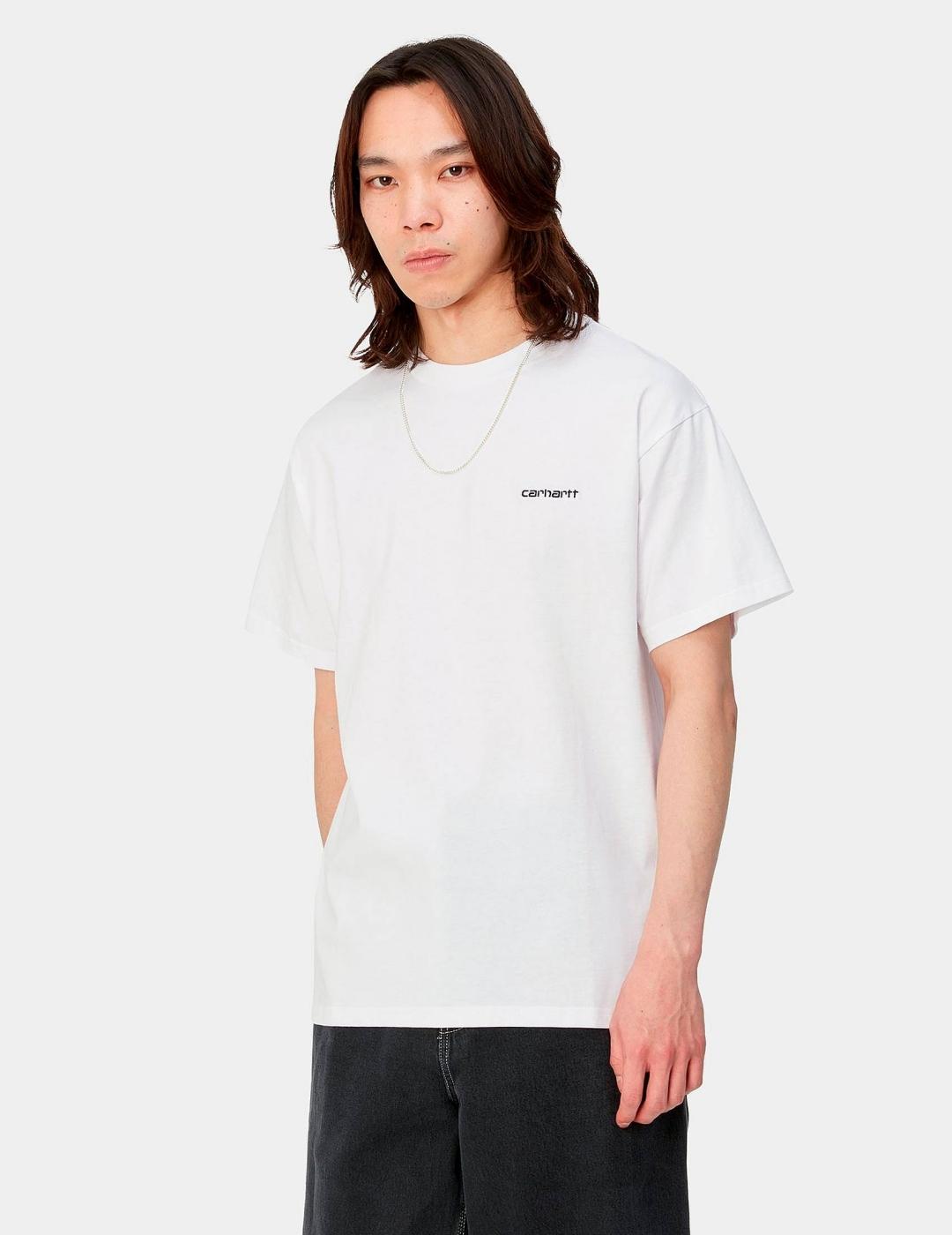 Camiseta CARHARTT WIP SCRIPT EMBROIDERY - White/Black