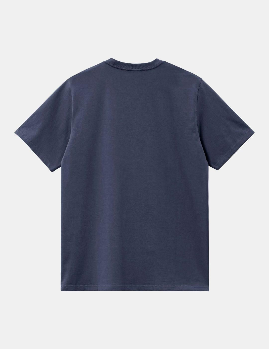Camiseta CARHARTT WIP SCRIPT EMBROIDERY-Air Force Blue/Whit