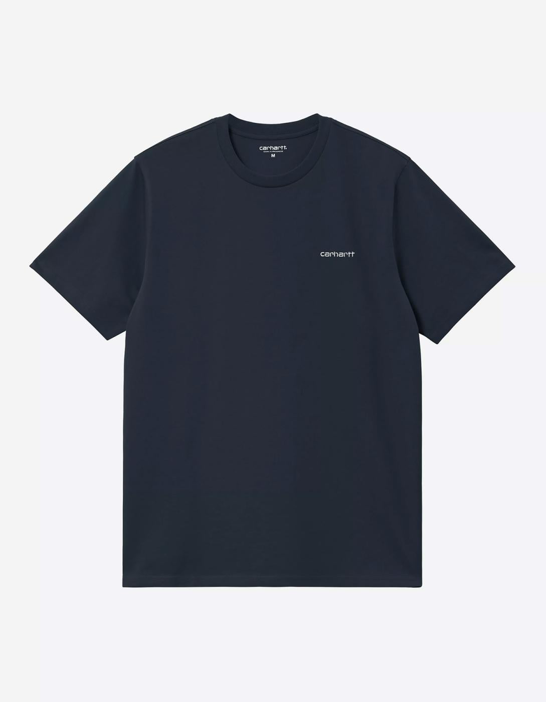 Camiseta CARHARTT WIP SCRIPT EMBROIDERY - Deep Night / White