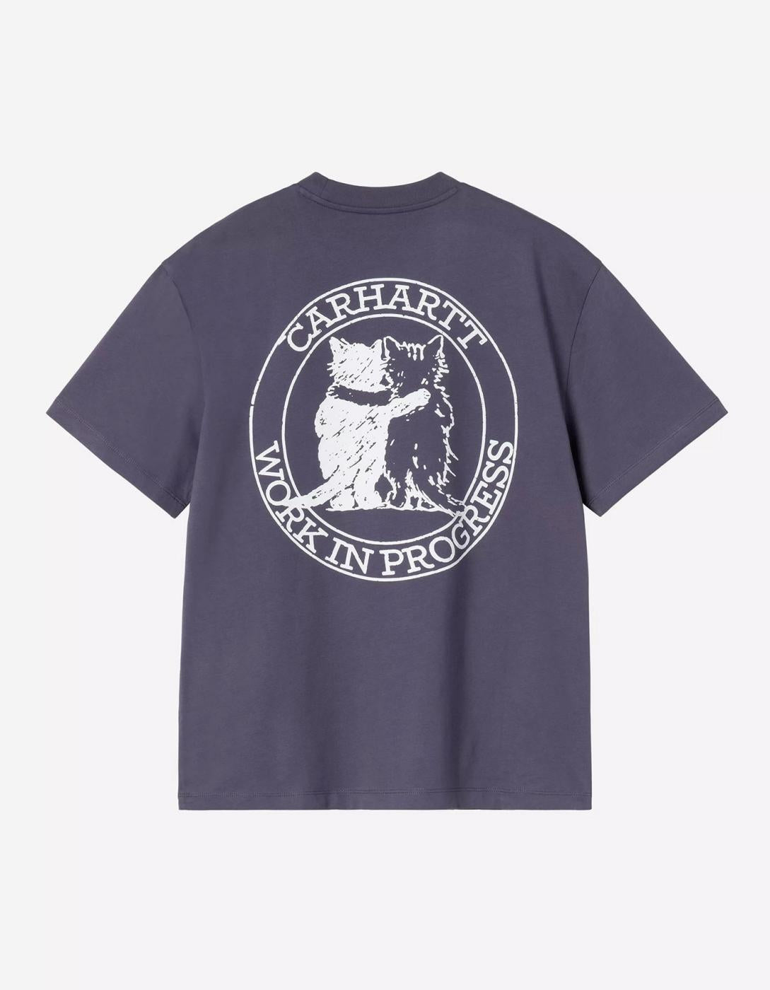 Camiseta CARHARTT WIP W' HUGGING CATS - Shady Purple