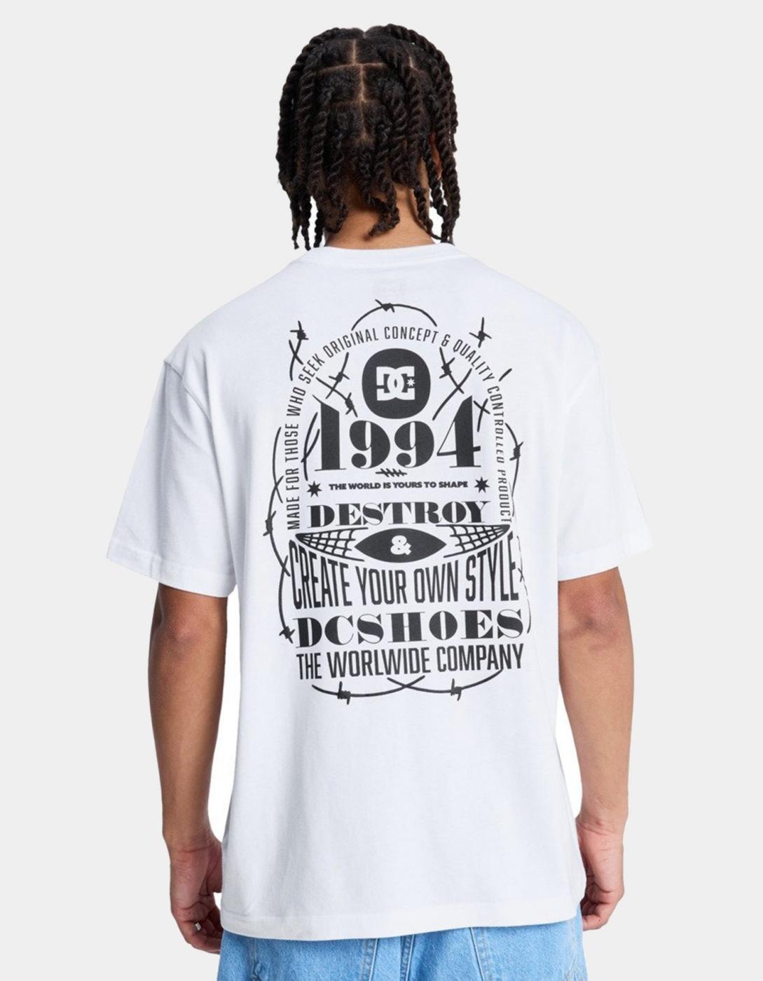 Camiseta DC SHOES SHAPE OR DESTROY - White