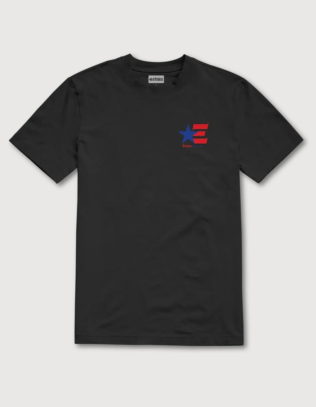 Camiseta ETNIES AMERICA - Black/Red/White