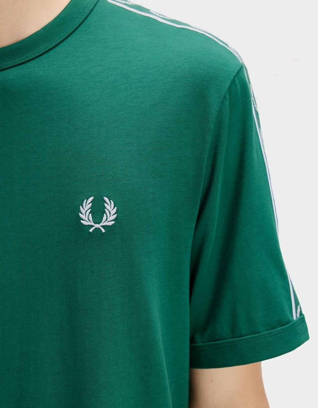 Camiseta FRED PERRY CONTRAST TAPE RINGER - Sport Green