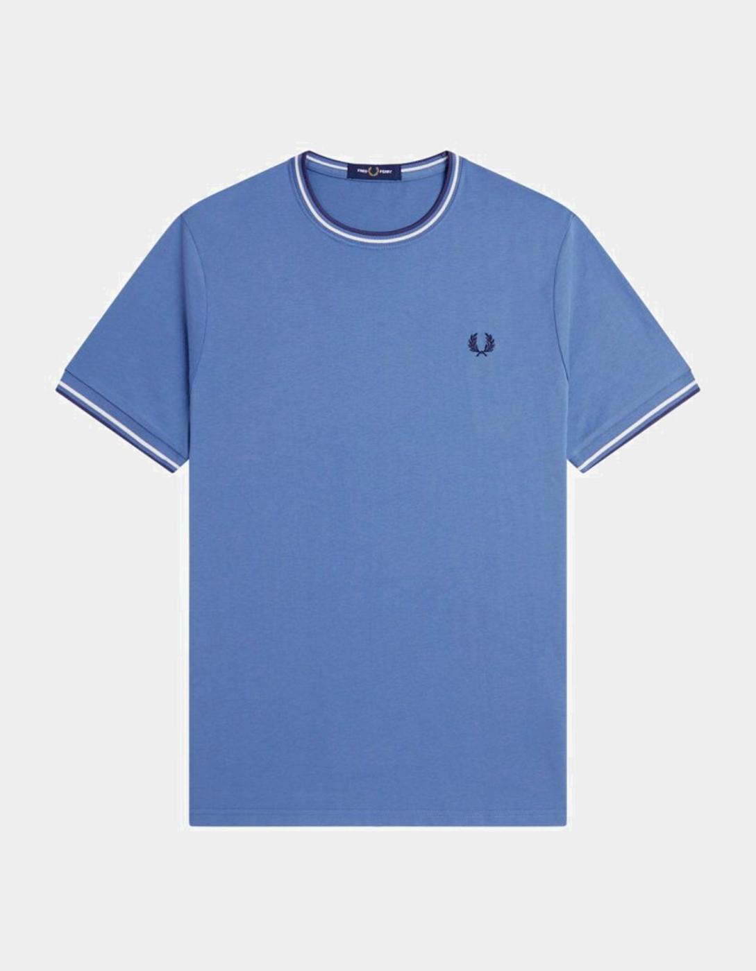 Camiseta FRED PERRY M1588 - Ace Blue/Snow White/Tennis Blue