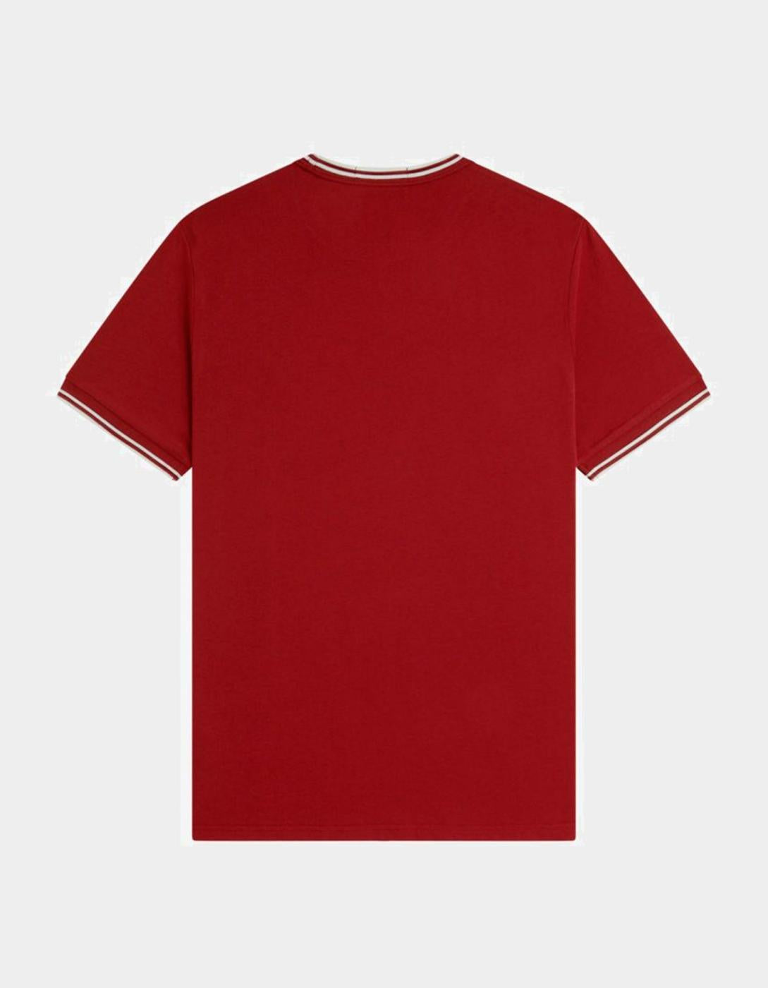 Camiseta FRED PERRY M1588 - Burnt Red/Snow White