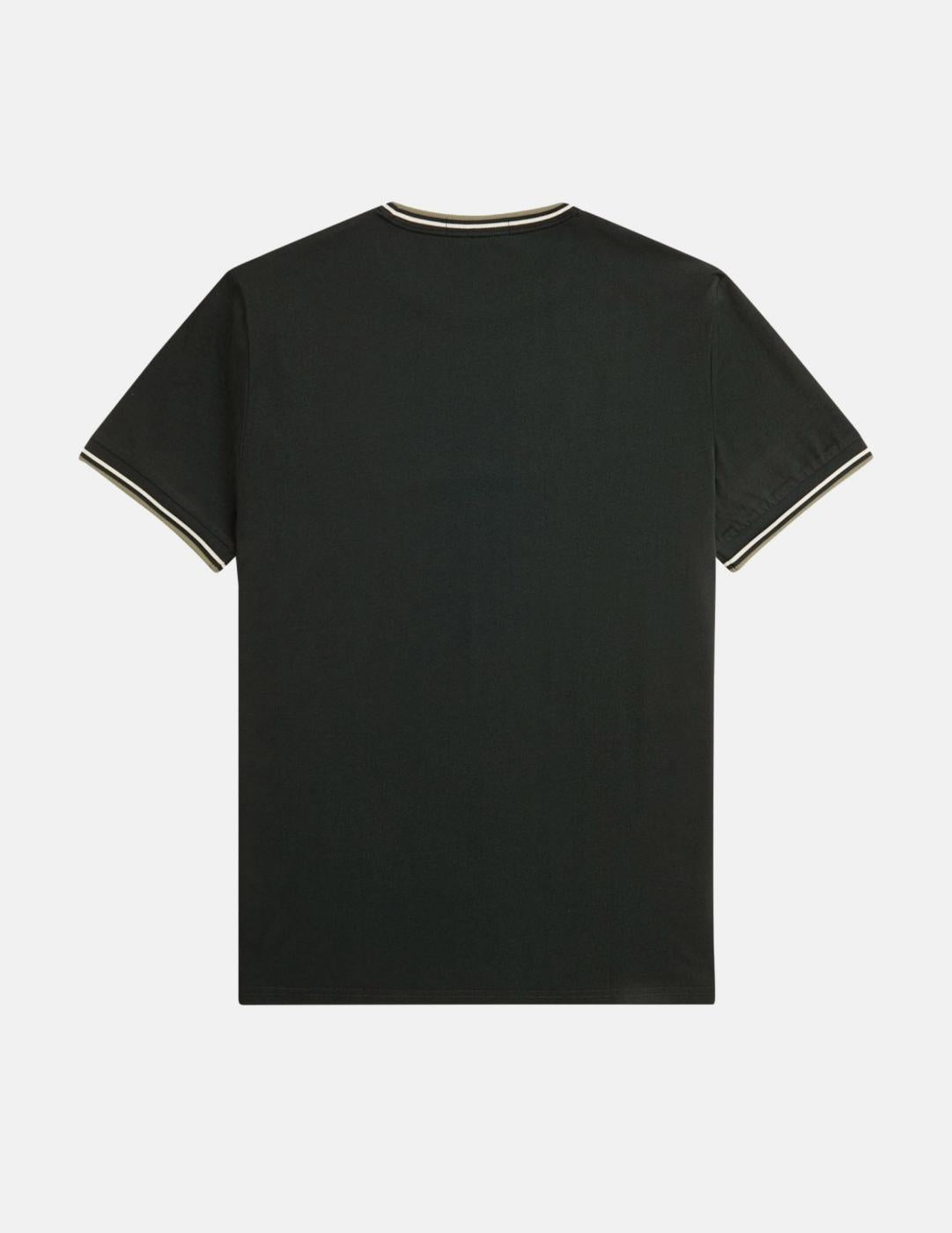 Camiseta FRED PERRY M1588 - Night Green/Light Ecru/Olive
