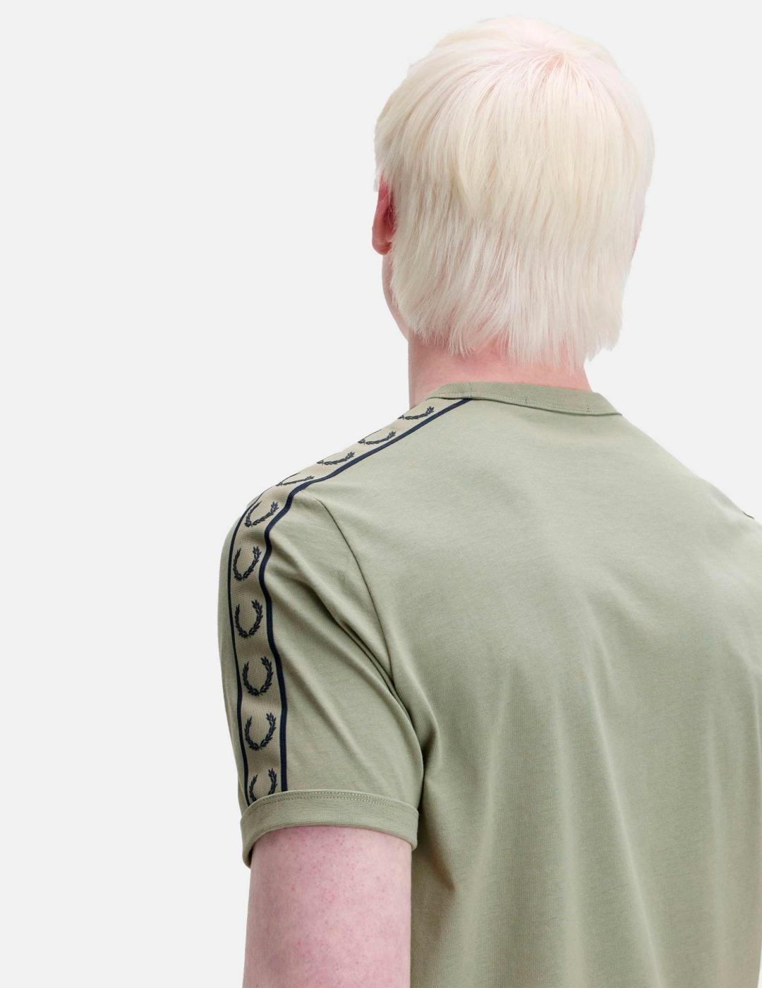 Camiseta FRED PERRY M4613 - Seagrass/Navy