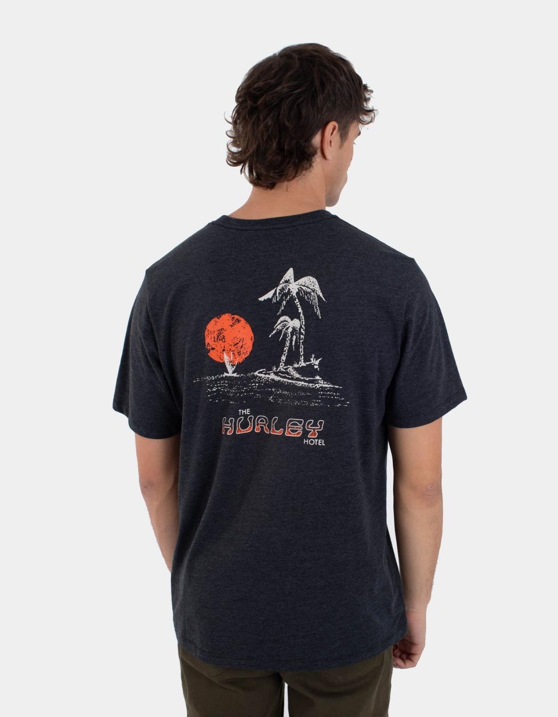 Camiseta HURLEY BORA BORA SLUB - Black Heather