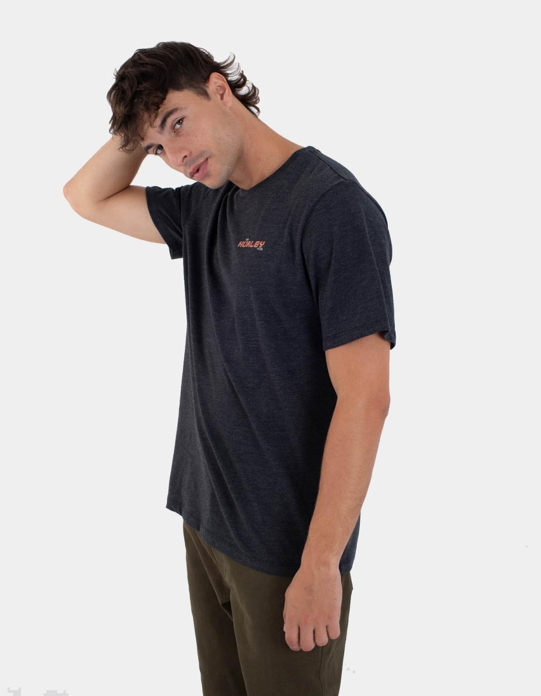 Camiseta HURLEY BORA BORA SLUB - Black Heather