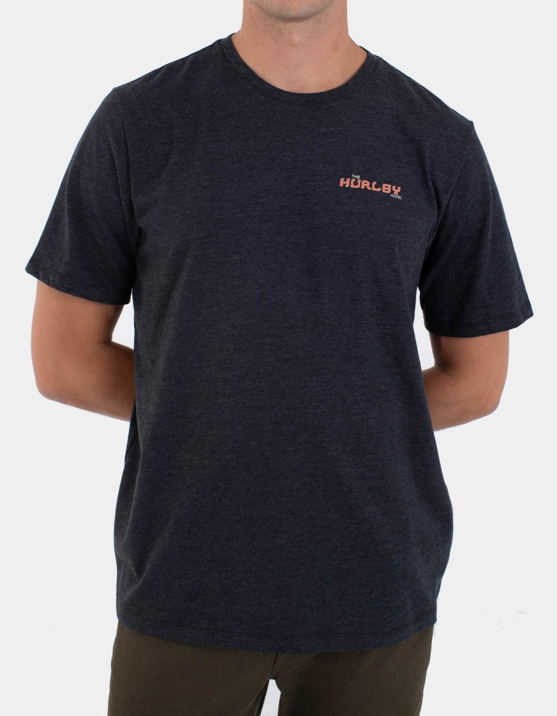 Camiseta HURLEY BORA BORA SLUB - Black Heather