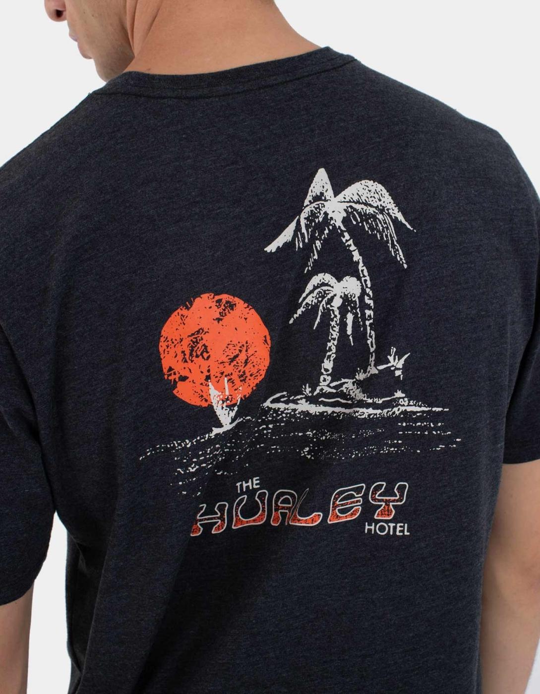 Camiseta HURLEY BORA BORA SLUB - Black Heather