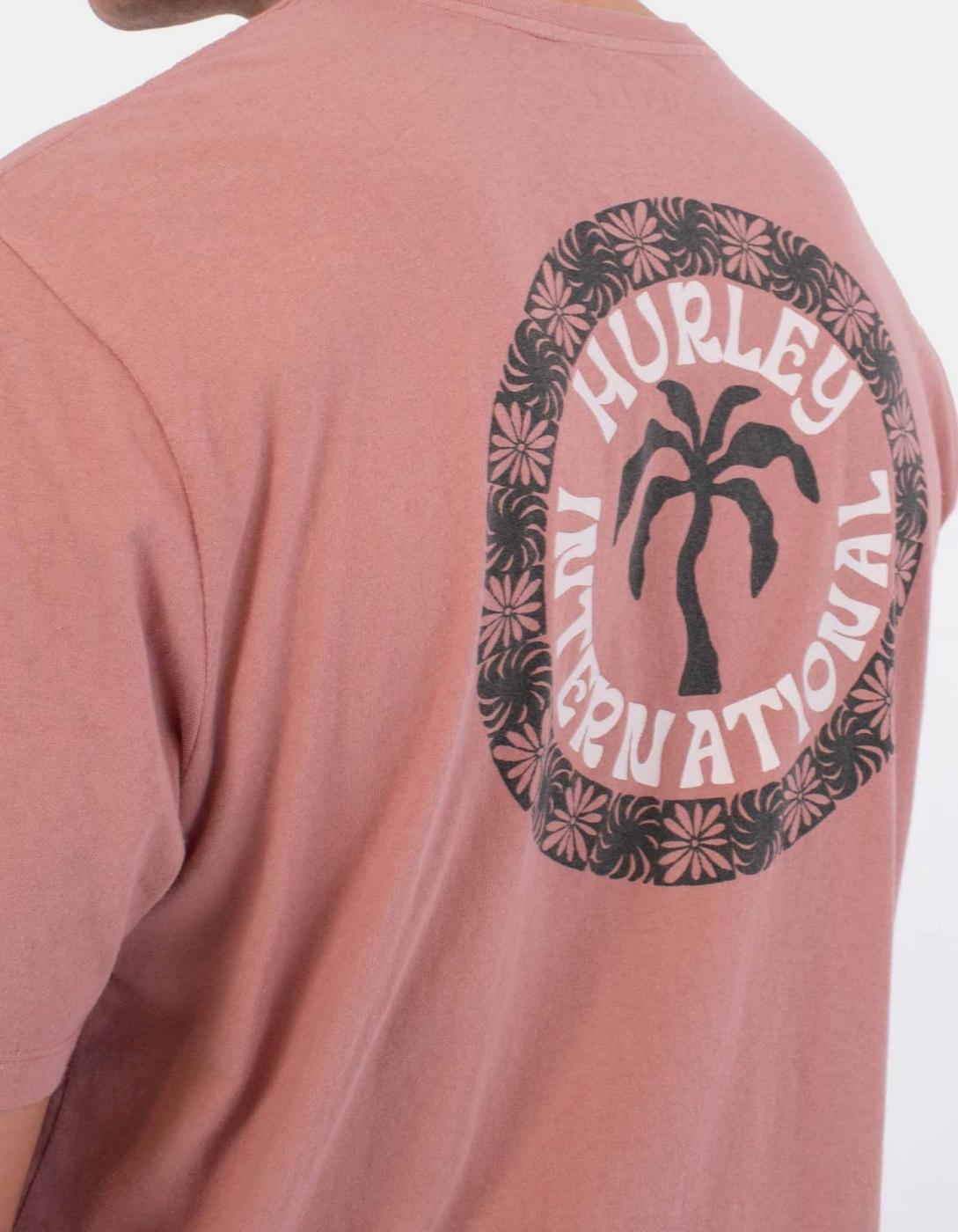 Camiseta HURLEY PALM - Phantom Rose