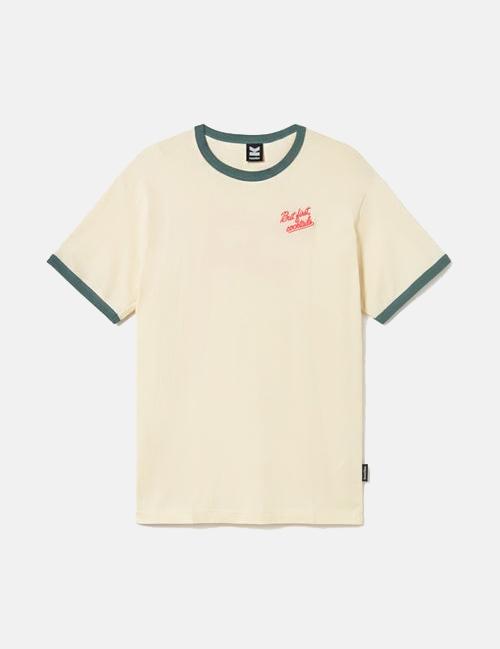 Camiseta KAOTIKO BUT FIRST COCKTAILS - Ivory