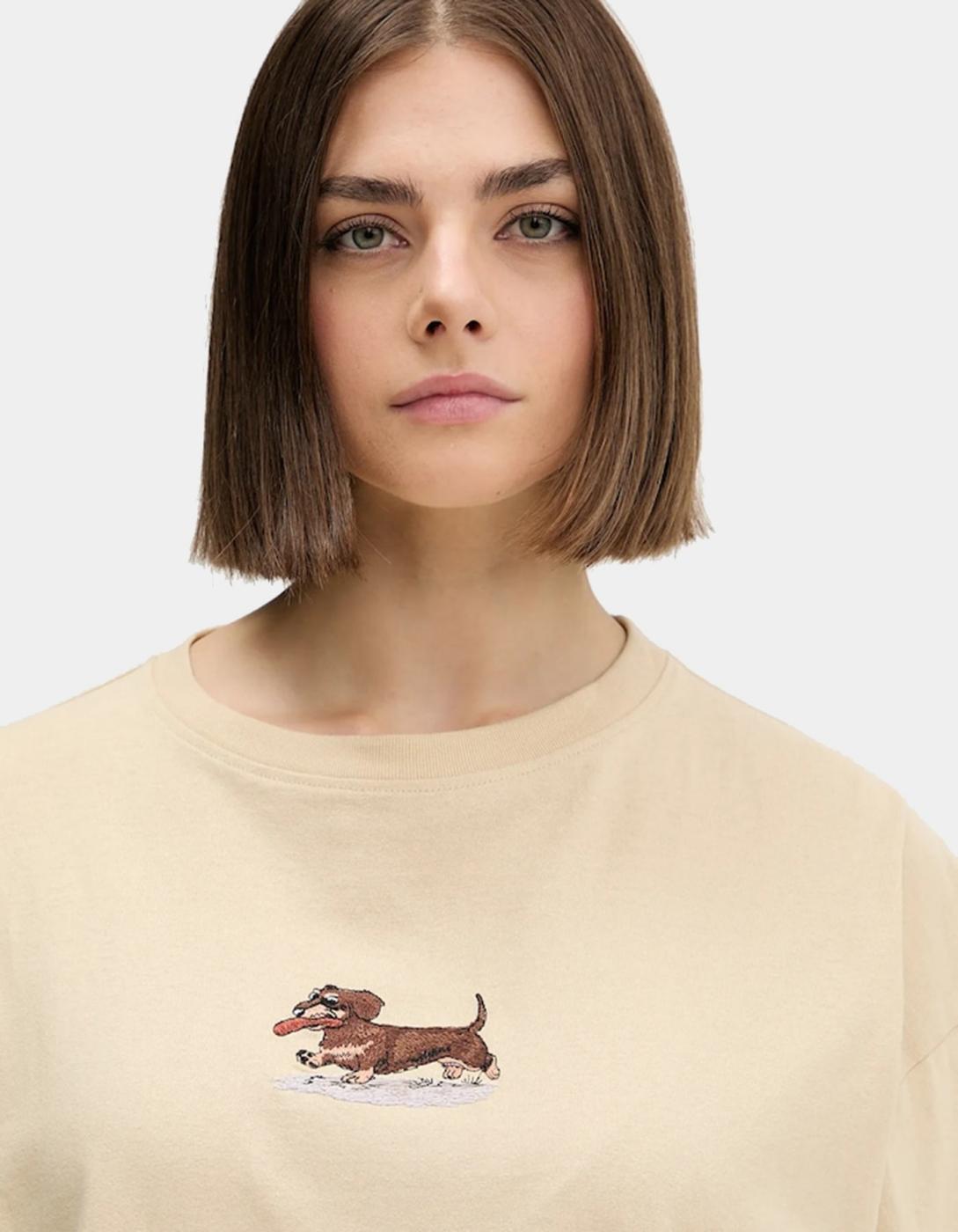 Camiseta KAOTIKO DACHSHUND  - Ivory