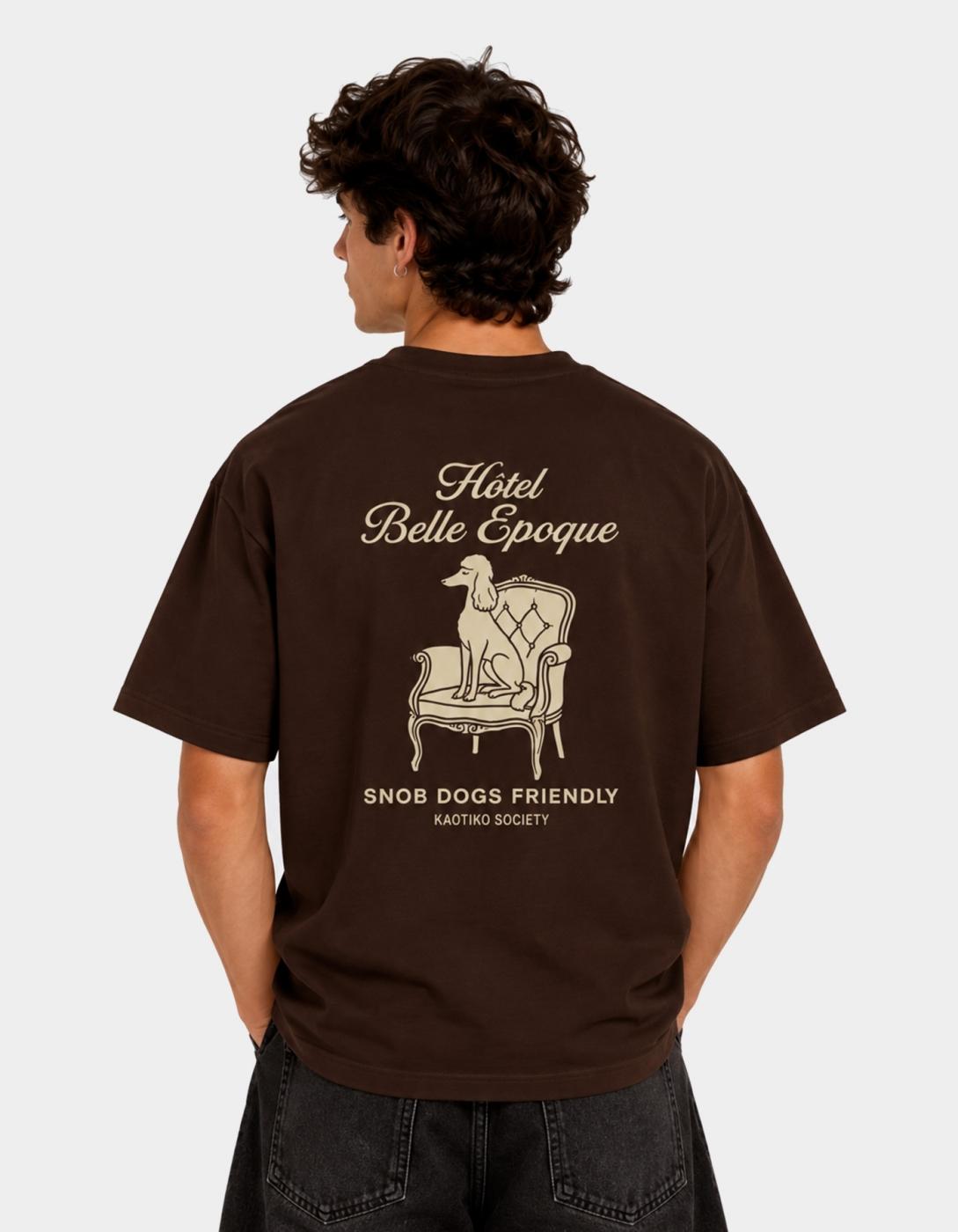 Camiseta KAOTIKO REGULAR SNOB DOG - Brown