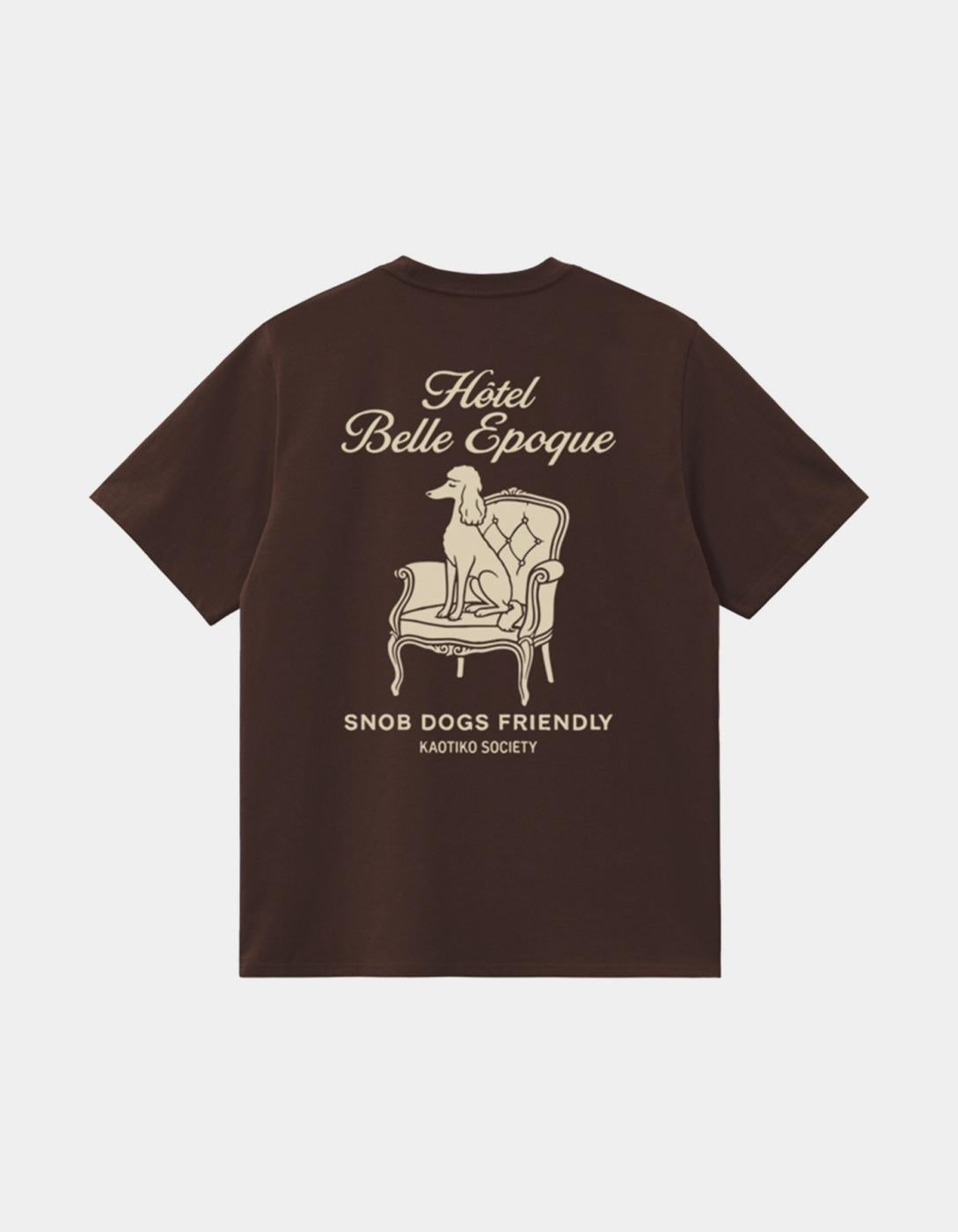 Camiseta KAOTIKO REGULAR SNOB DOG - Brown