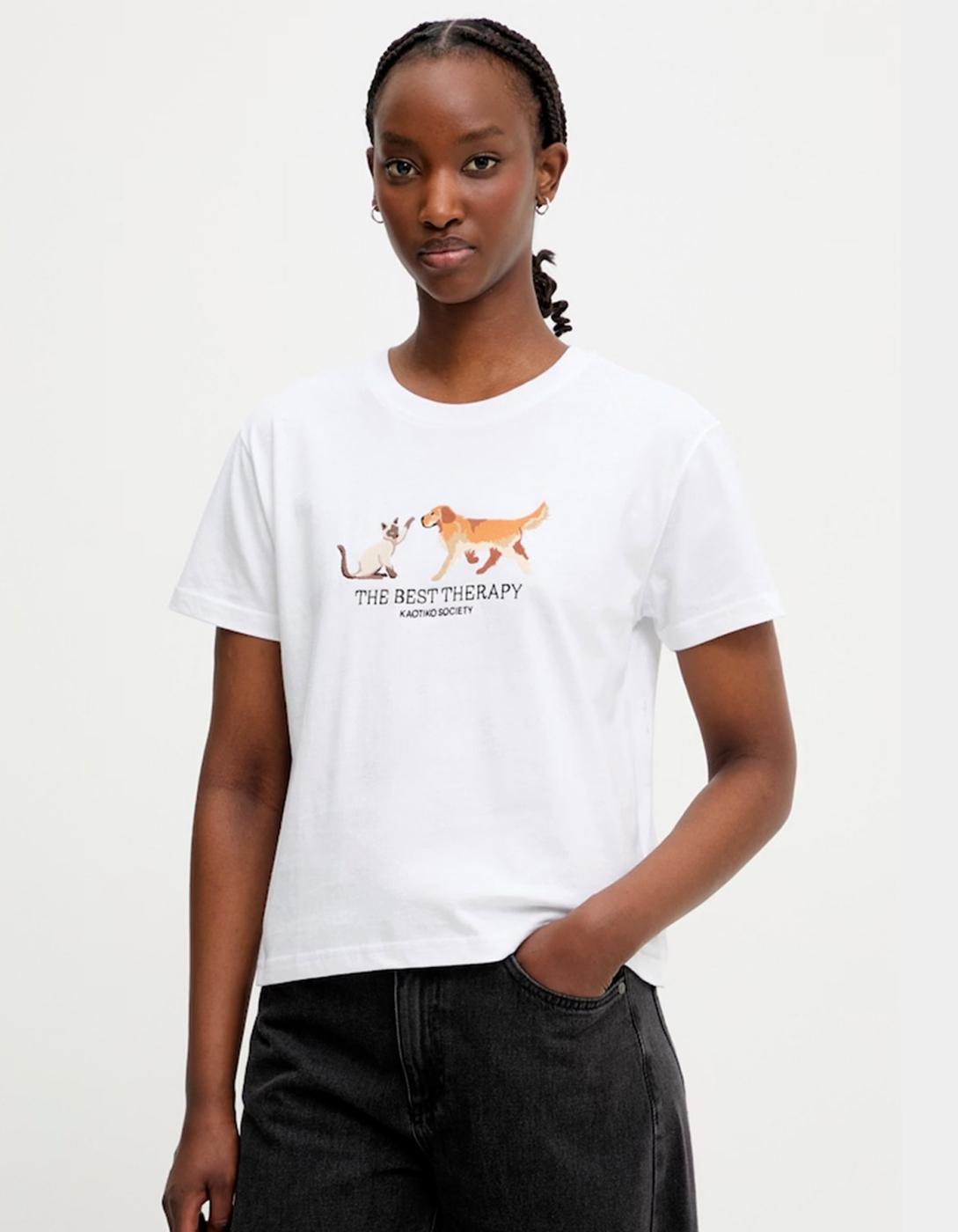 Camiseta KAOTIKO THE BEST THERAPY - White