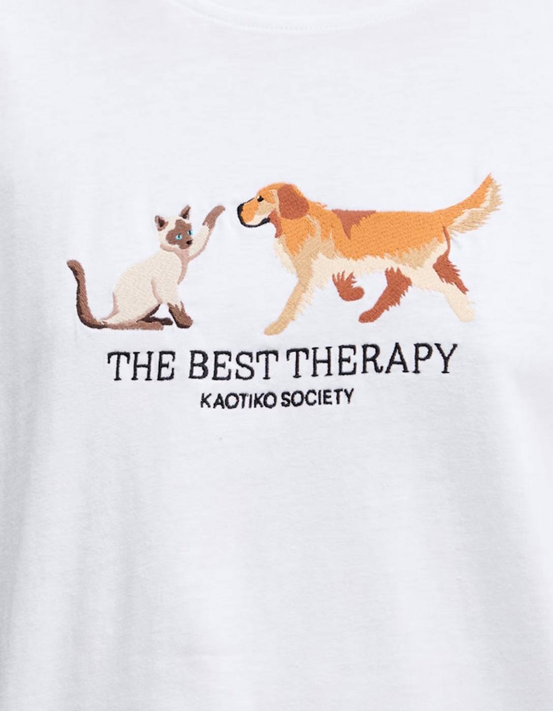 Camiseta KAOTIKO THE BEST THERAPY - White