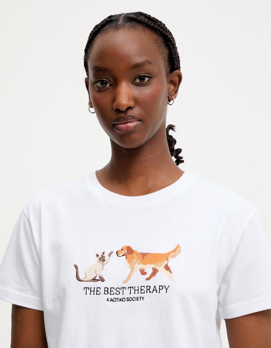 Camiseta KAOTIKO THE BEST THERAPY - White