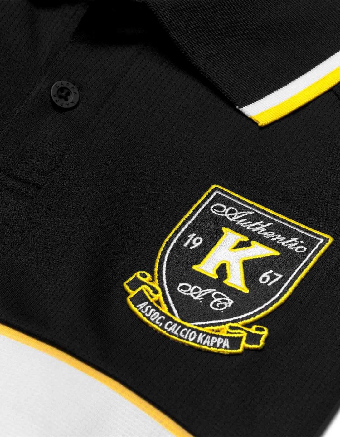 Camiseta KAPPA AUTHENTIC ODRAN - Black/Yellow Spectra/Wh