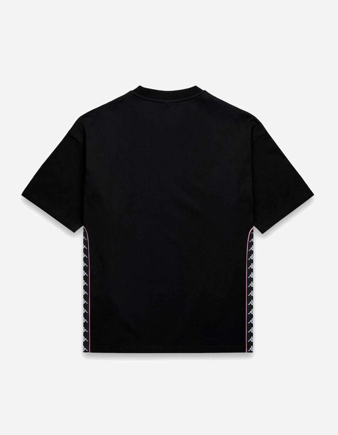 Camiseta KAPPA BANDA SKYLER - Black/Pink Prism/White
