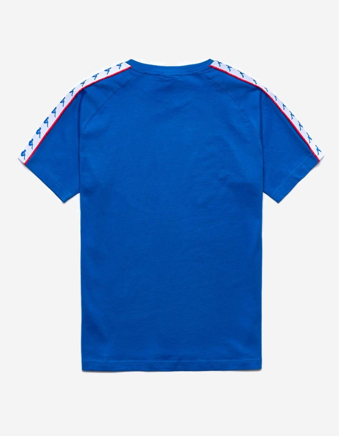 Camiseta KAPPA COEN SLIM - Blue France/Red Md Coral/Whit