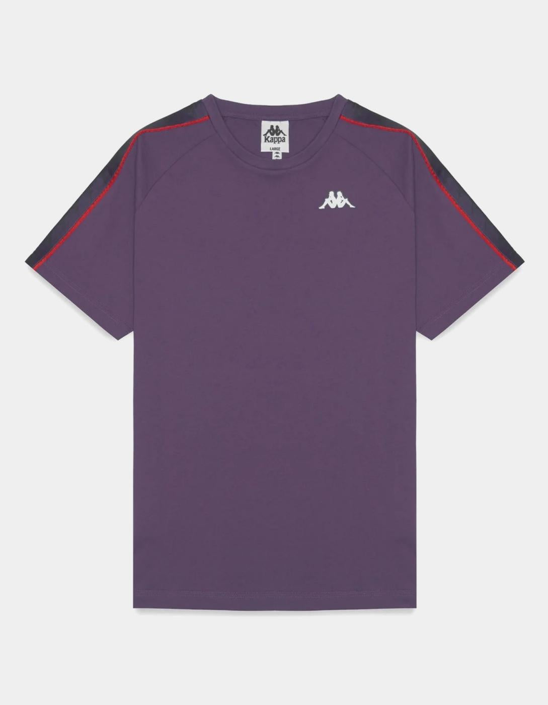 Camiseta KAPPA COEN SLIM - Violet Anil/Red Md Coral