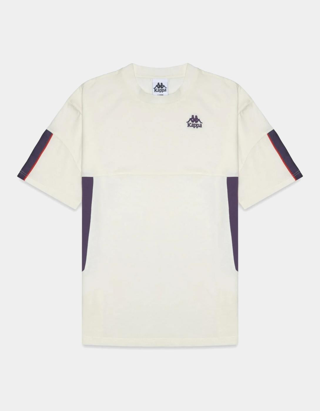 Camiseta KAPPA OMRI - White Natural/Violet Anil