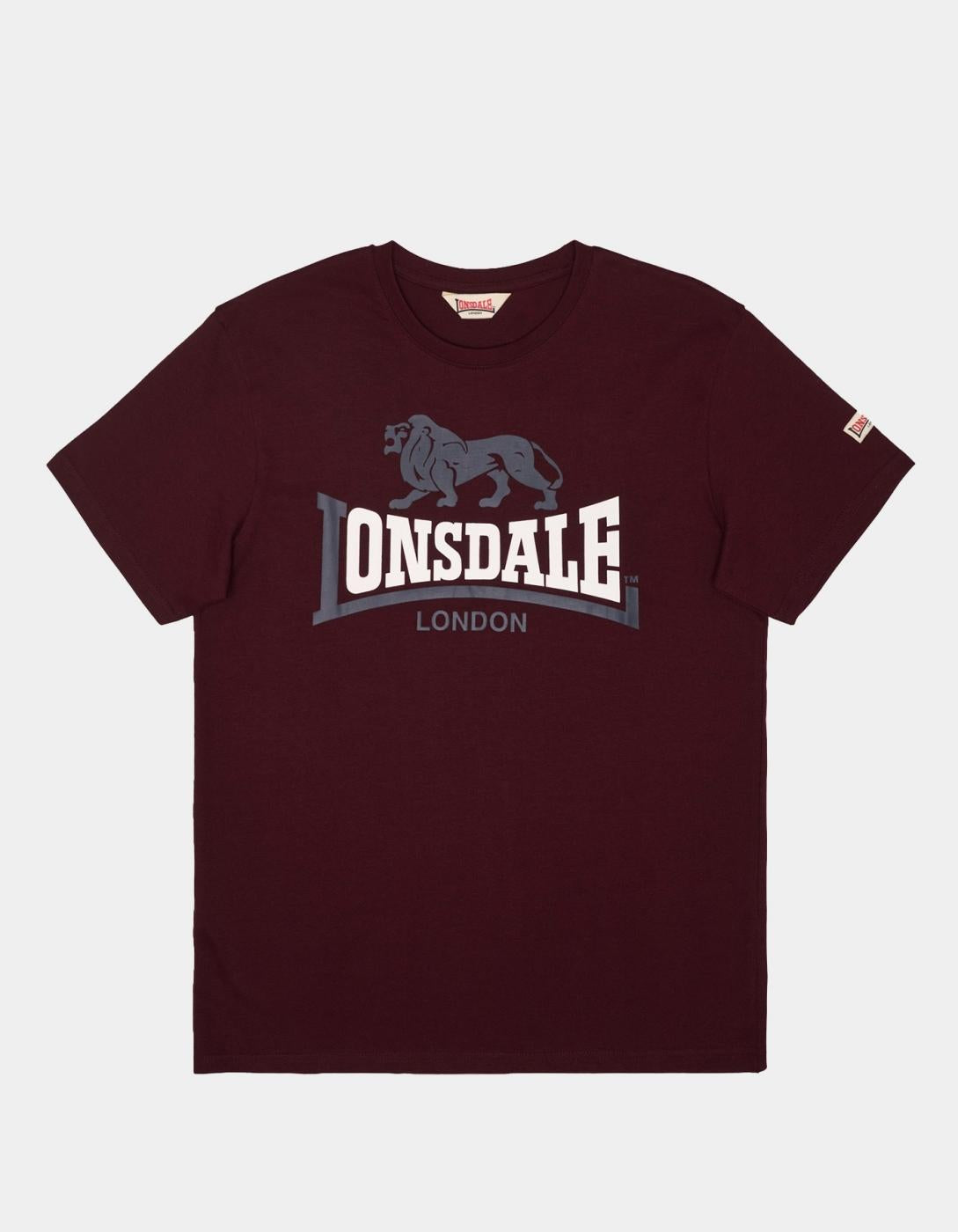 Camiseta LION TWO TONE - Oxblood/Navy/White