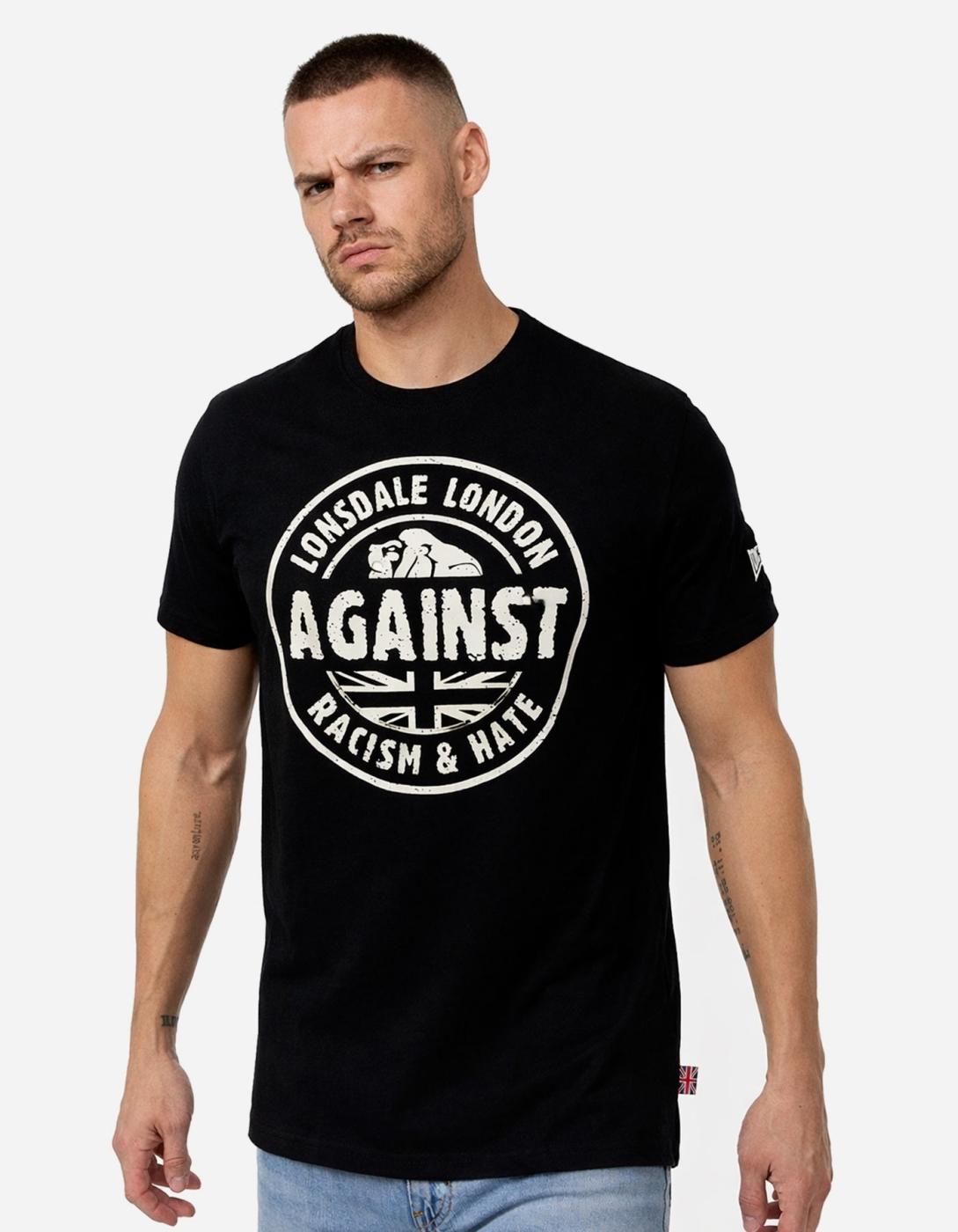 Camiseta LONSDALE AGAINST RACISM - Black
