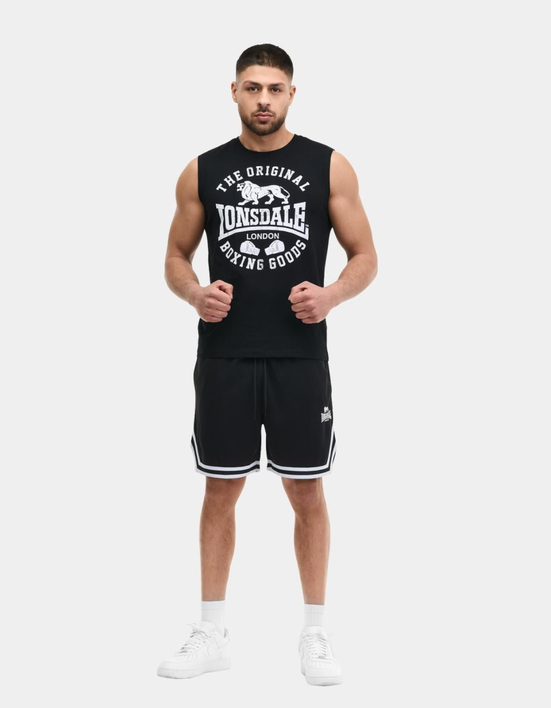 Camiseta LONSDALE BOLDRON - Black/White