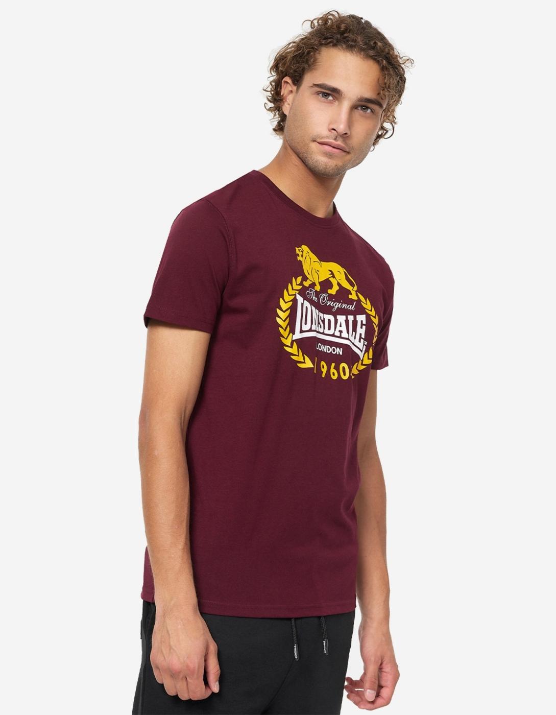 Camiseta LONSDALE ECCLAW - Oxblood