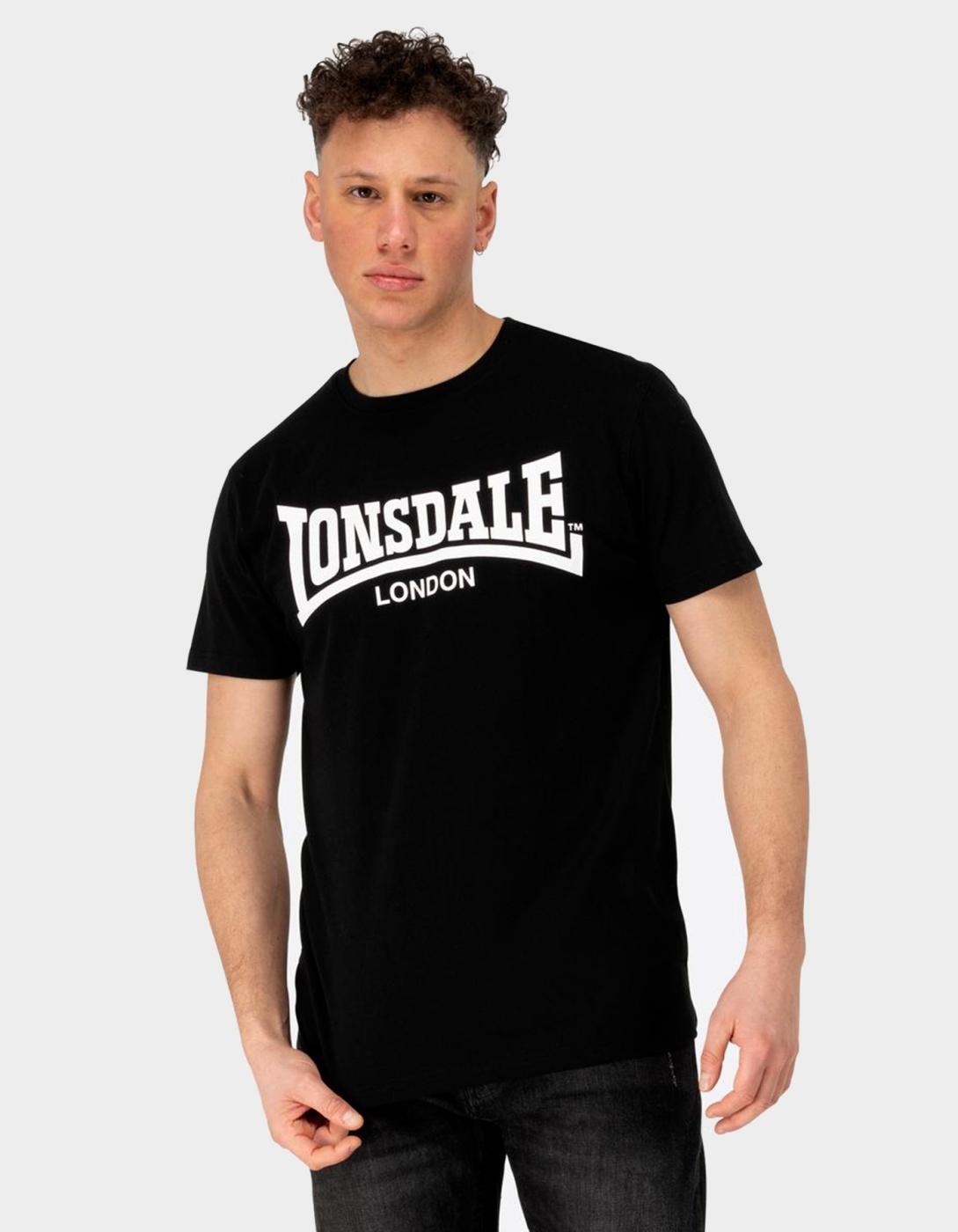 Camiseta LONSDALE FULWOOD - Black/White