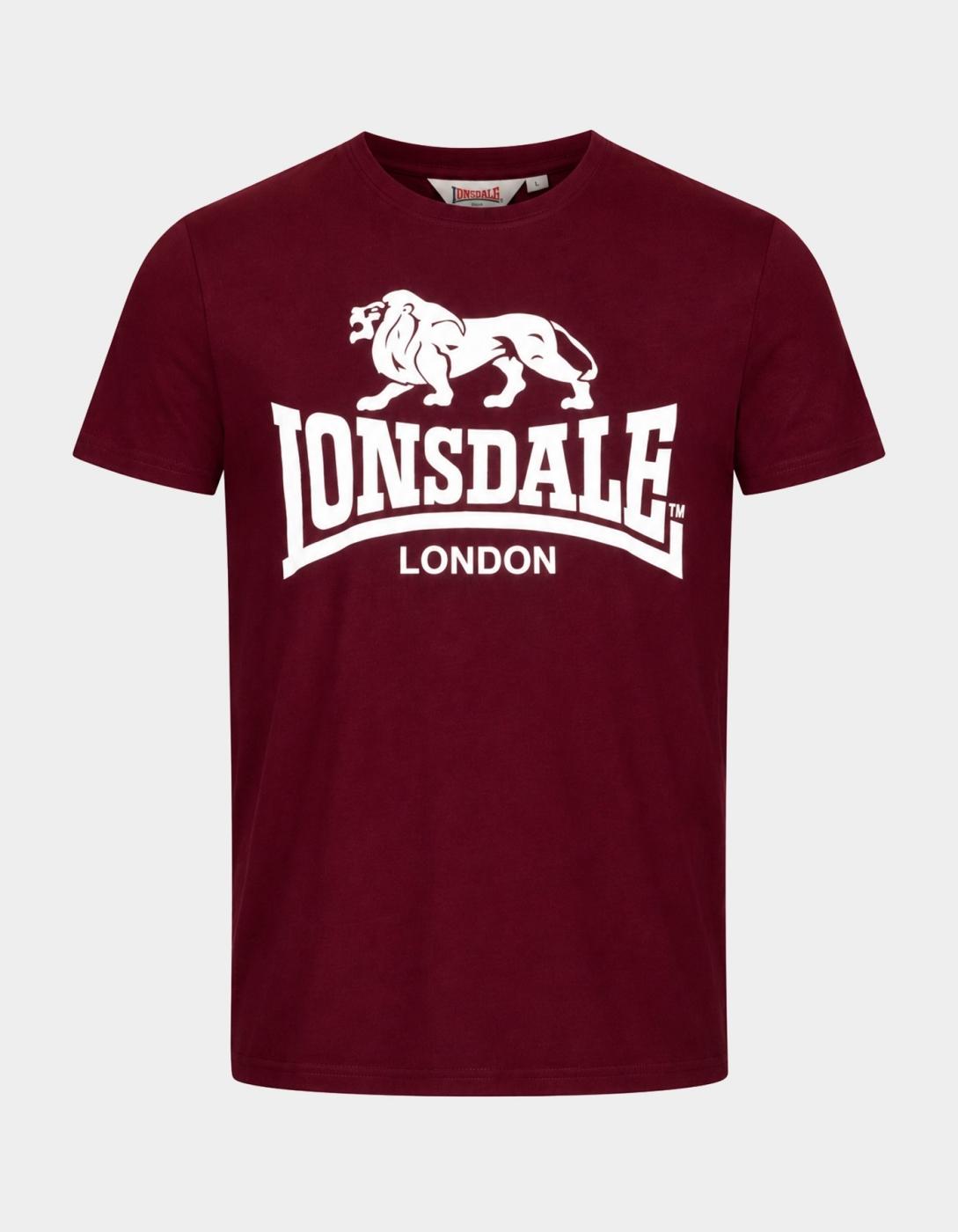 Camiseta LONSDALE KELSO - Oxblood