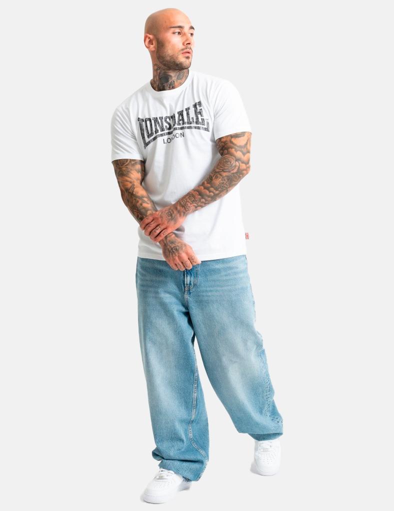 Camiseta LONSDALE LOGO KAI - White/Black