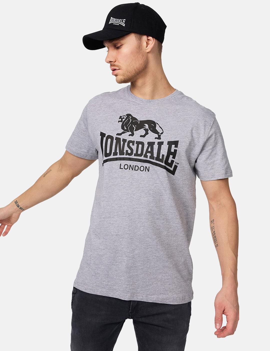 Camiseta LONSDALE LOGO - Marl Grey