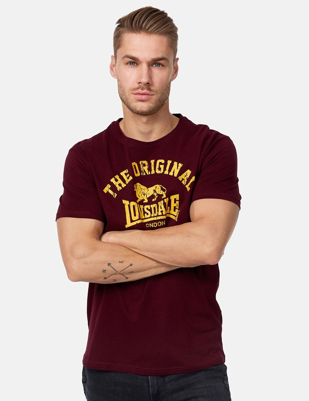 Camiseta LONSDALE ORIGINAL - Vintage Oxblood