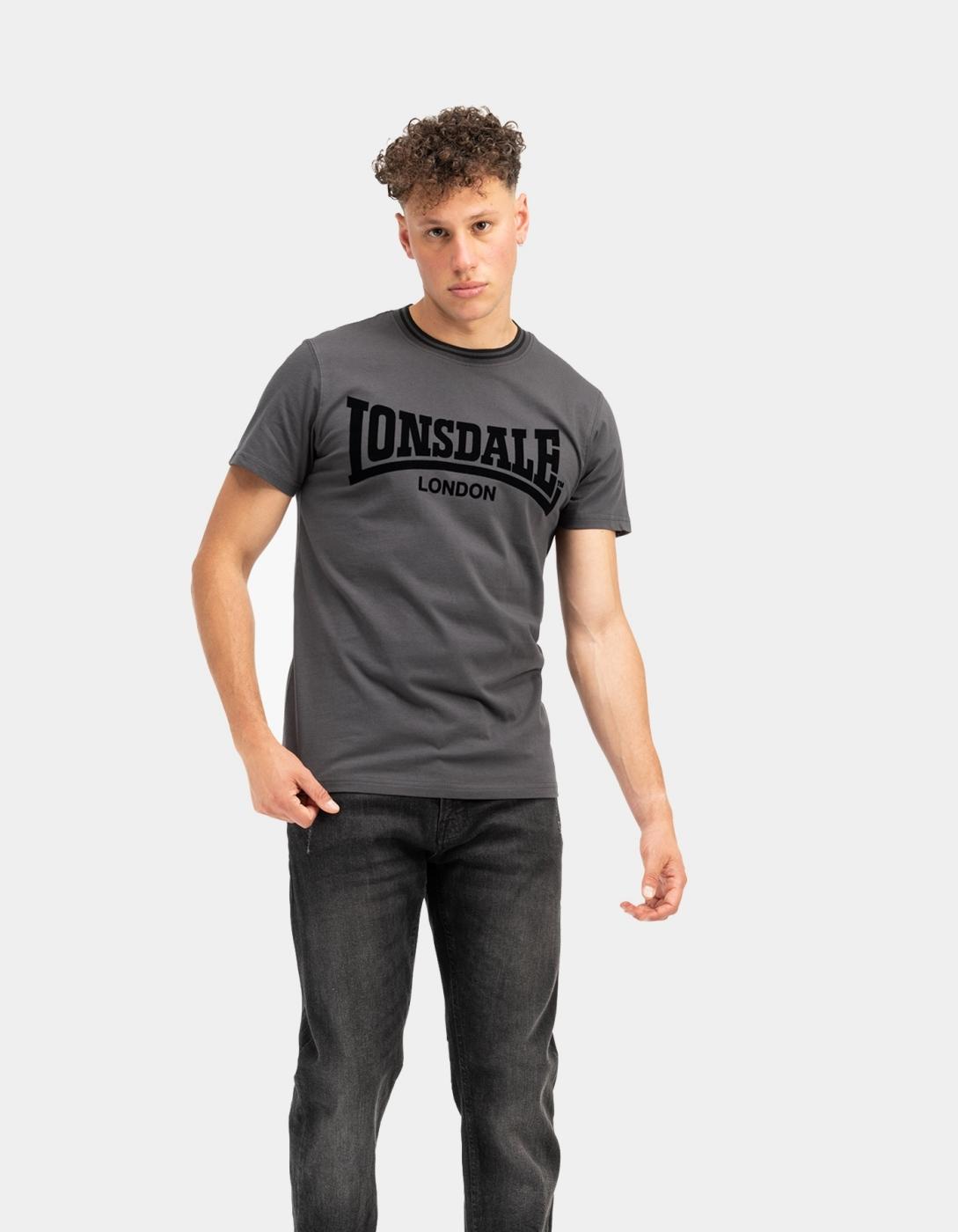 Camiseta LONSDALE POTTERNEWTON - Anthracite/Black