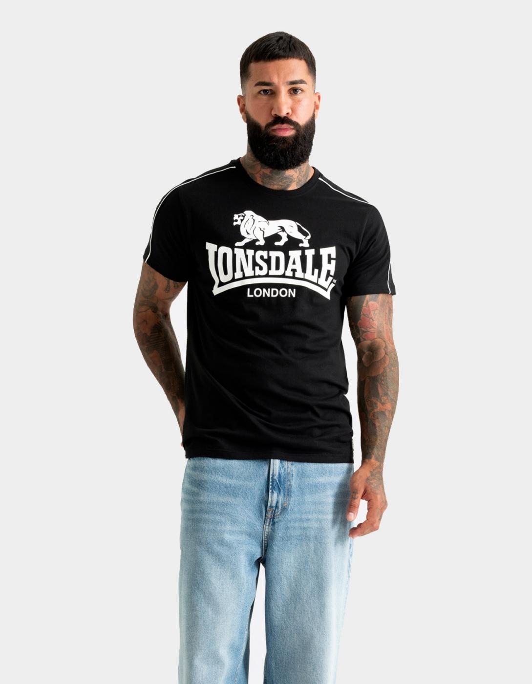 Camiseta LONSDALE RUISLIP - Black/White