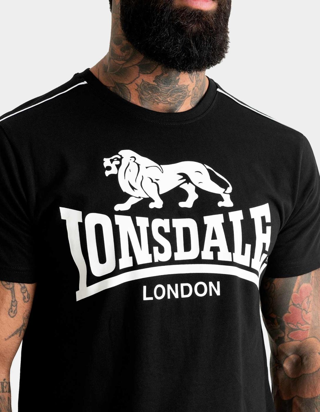 Camiseta LONSDALE RUISLIP - Black/White