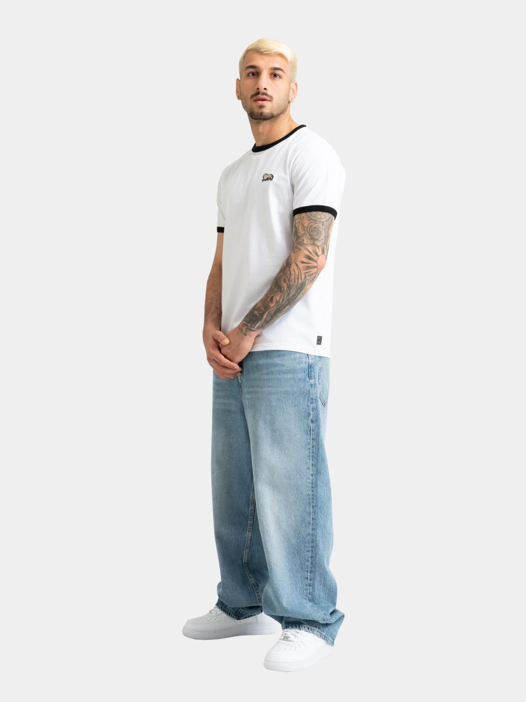 Camiseta LONSDALE SEWARDSTONE - White/Black