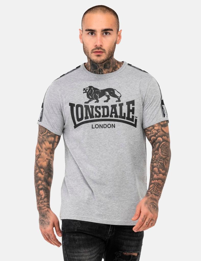 Camiseta LONSDALE STOUR - Marl Grey/Black/White