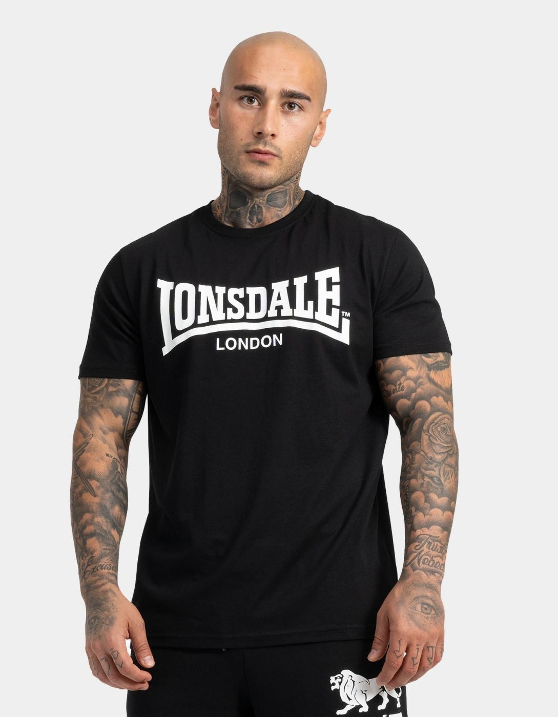 Camiseta LONSDALE SUSSEX LOGO- Black/White