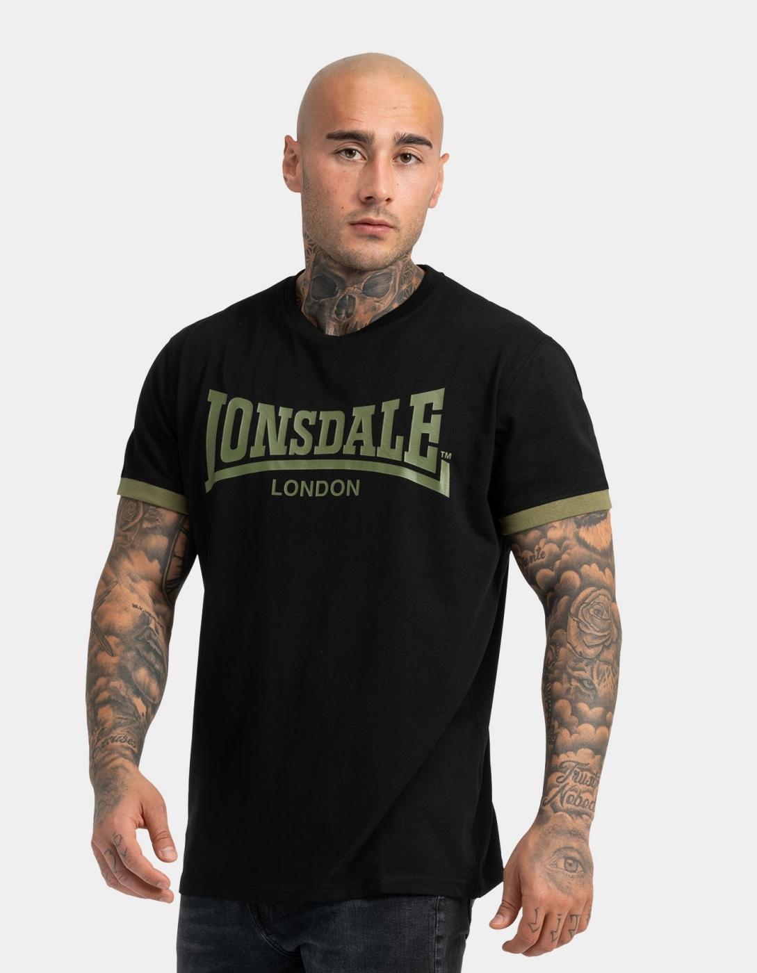 Camiseta LOSNDALE TOWNHEAD - Black/Olive