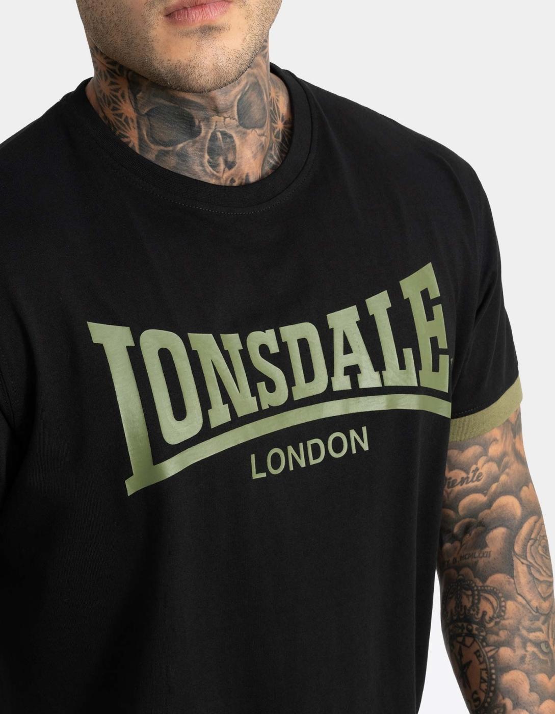 Camiseta LOSNDALE TOWNHEAD - Black/Olive