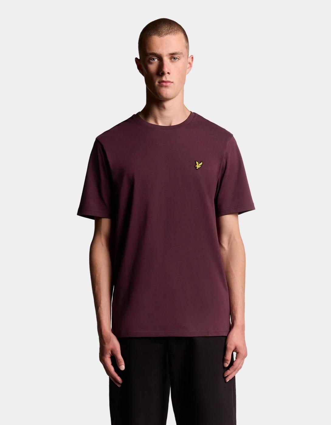 Camiseta LYLE&SCOTT  PLAIN - Burgundy