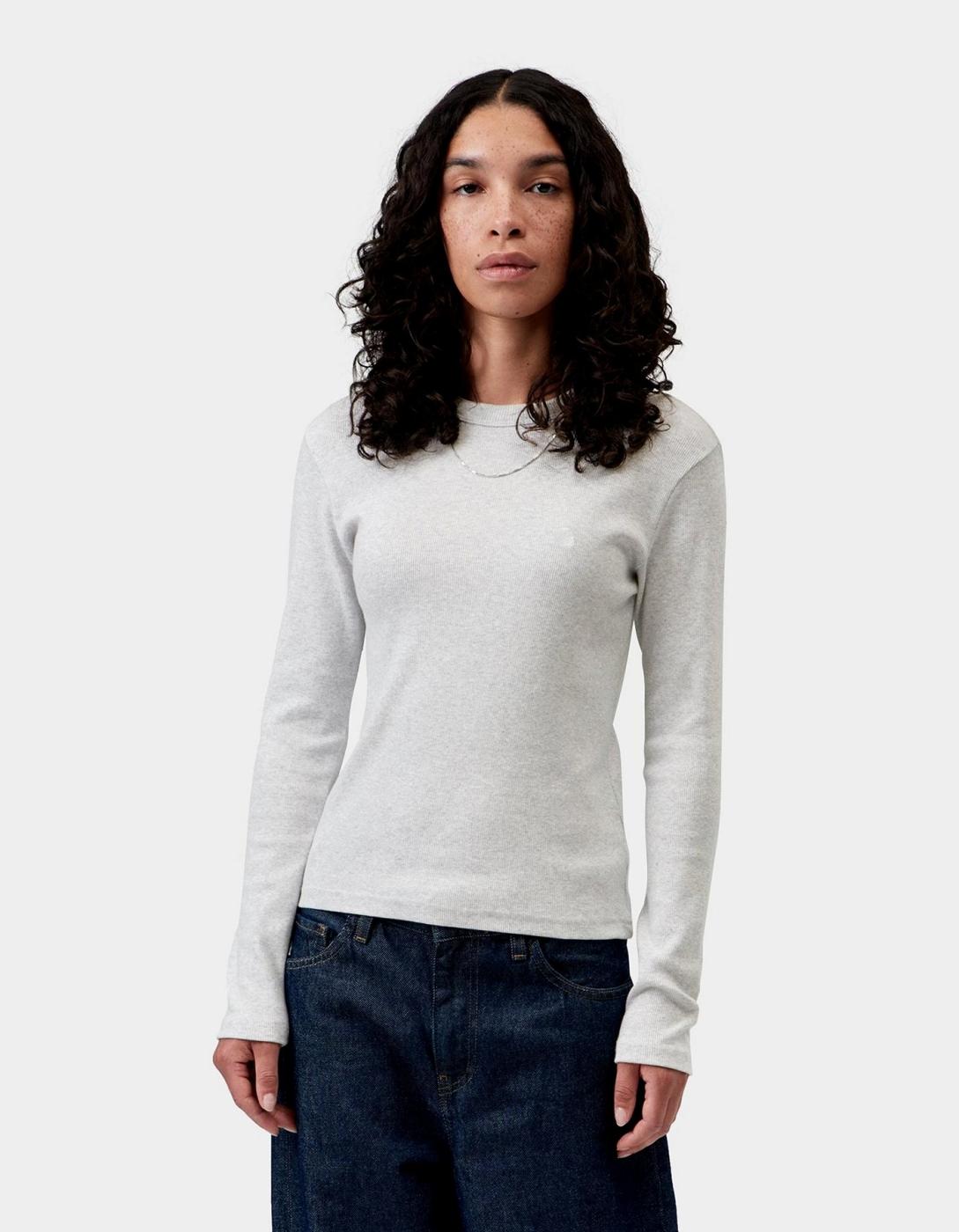 Camiseta Manga Larga CARHARTT WIP W' PHILIPA - Ash Heather