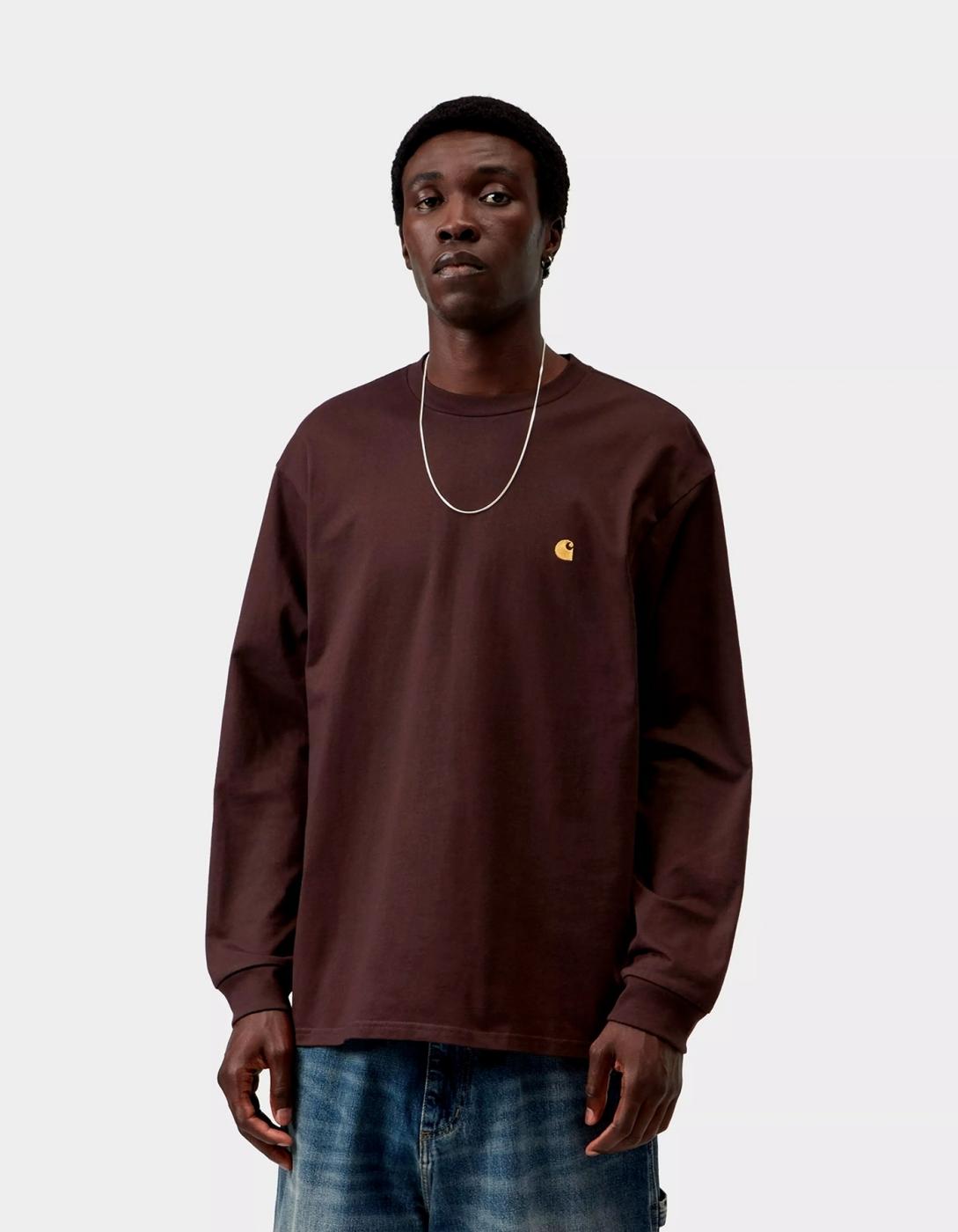 Camiseta Manga Larga CHASE - Palisander / Gold