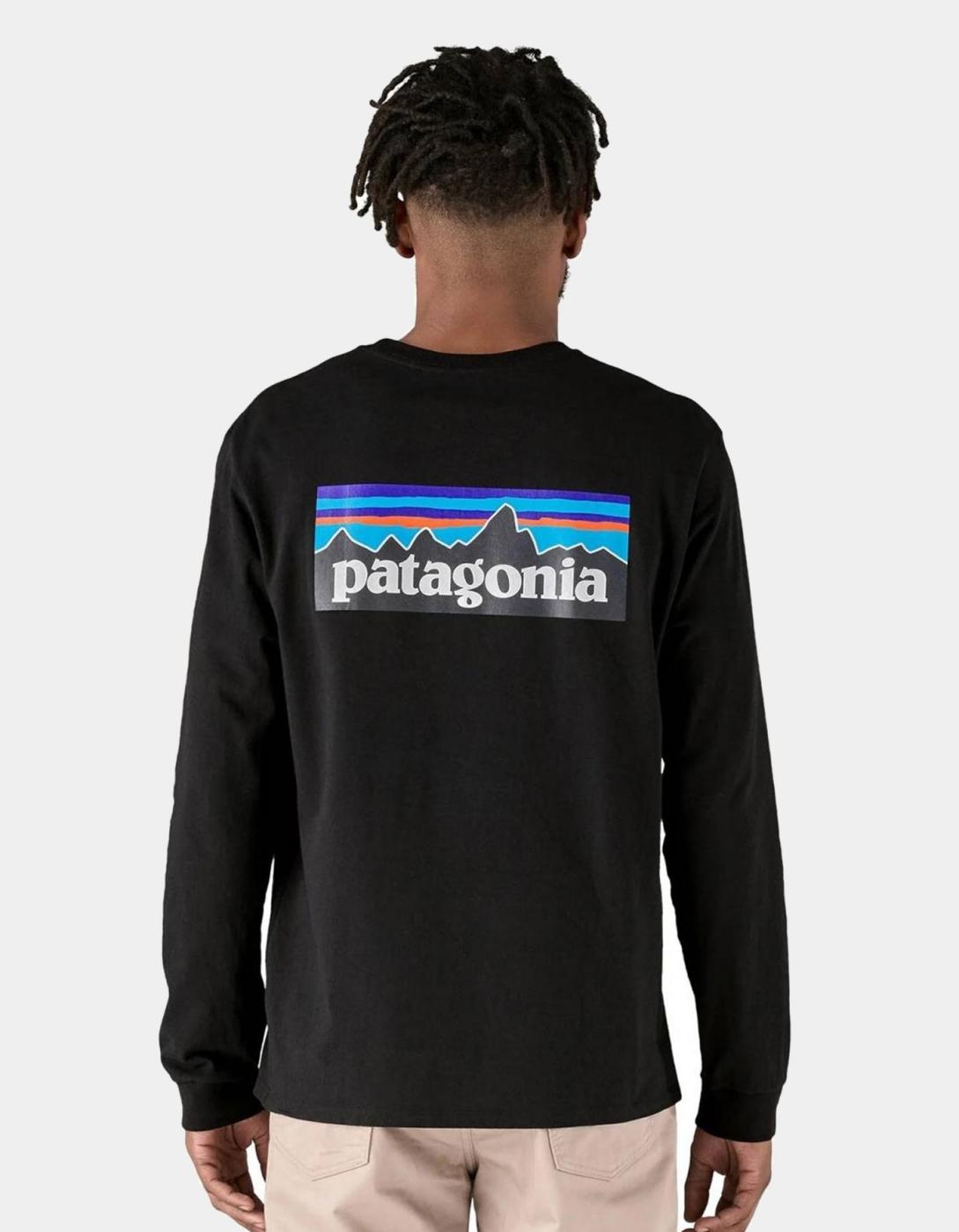 Camiseta Manga Larga P-6 LOGO RESPONSIBILI - Black